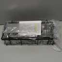 EUDELE Adhesive Shower Caddy, 5 Pack Rustproof Stainless Steel Bath Organizers With Large Capacity, No Drilling Shelves for Bathroom Storage & Home Decor (XL size, Black)