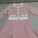 GRACE KARIN Girls Sweater Fall Dress Long Sleeve Knit A Line Contrast Casual Winter Dresses 8Y