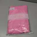 Missufe Women's Round Neck Sleeveless Tie Waist Knit Side Slit Slim Tank Midi Dress (Pink)