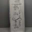 And So Together They Built A Life They Loved Wall Decor 32"X12" Inspirational Family Quote Sign for Bedroom Master Bedroom Above Bed Couple Large Wood Framed Art Wall Hanging (Wood)