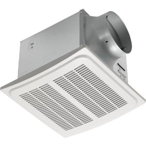 Homewerks 7136-02HW Bathroom Vent Fan with Automatic Humidity Sensor and Powerful Exhaust Ventilation Fan for Large Room 140 CFM Whisper Quiet 1.0 Sone Energy Star