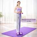 Resistance Bands with Handles, Foot Pedal with 6 Tubes, Natural Rubber, Ankle Puller for Sit-Ups and Full Body Portable Home Gym Strength for Legs, Arms and Core Muscles