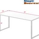 SHW Mission 48-Inch Home Office Computer Desk, White