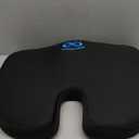 Everlasting Comfort Doctor Recommended Memory Foam Seat Cushion for Office Chairs & Car - Ergonomic Office Desk Accessories - Cushions for Tailbone Pain Relief, Sciatica (Black, Large) (01. Black Mesh)