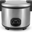 Aroma Housewares 60-Cup (Cooked) (30-Cup UNCOOKED) Commercial Rice Cooker, Stainless Steel Exterior (ARC-1130S), Silver