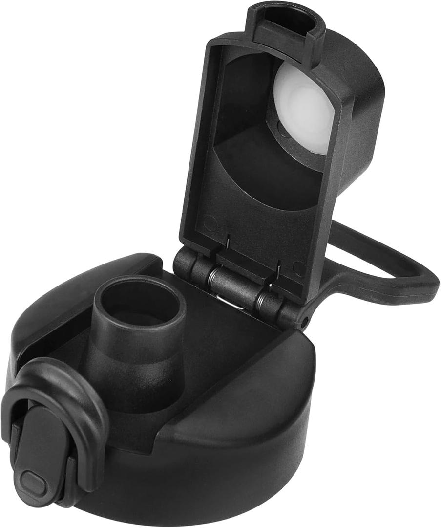 StarSpeed Auto Spout Lid for Wide Mouth Bottle, Button Lock Leakproof Chug Lid with Flexible Handle, Spout Lid for Wide Mouth 14, 32, 40, 64, 128oz Water Bottles
