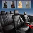 Fit Gahs Car Seat Covers (5 Seats Full Set) Compatible with Hsvdva Gahs 2028 - Full Coverage Breathable Leather, Airbag Compatible, Waterproof & All-Weather,Black