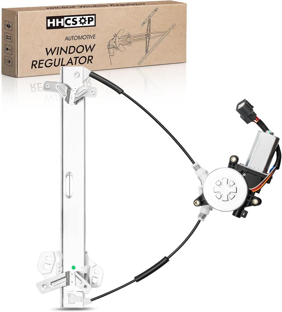 Front Left Driver Side Power Window Regulator with Motor Compatible with 2003 2004 2005 2006 2007 Honda Accord Coupe (2-Door Only), 741-304