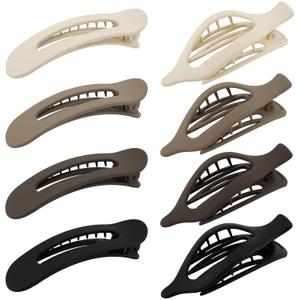 Hair Clips Non Slip Secure Hold Keep Hair in Place Hold Thick Thin Hair for Women Girls Daily Styling Parties 8 Piece Neutral Colors Durable Plastic (1)