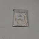 FINECITY White Shower Curtain with Gold Branch Pattern 12 Hooks Included, 72 x 72 Inch, 1 Panel