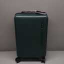 Green Lightweight ABS Suitcase with TSA Lock, 4 Wheels, 40L 20"