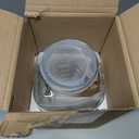 1 Gallon Glass Beverage Dispenser with Lid, Stainless Steel Spigot, Glass Drink Dispensers for Parties, Lemonade Dispenser With Ice Cylinder for Weddings, Party,Sun Tea Jar, Water Juice Dispensers