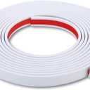 Peel and Stick Tile Edge Molding, Flexible Finish Trim for Wall Border, Mirror Frame, Kitchen Backsplash Edging (White, 10ft x 0.4in)