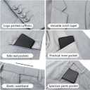 WYWK Men's 3-Piece Slim Fit Tuxedo Suit Set‌ for Men One Button Blazer Jacket Vest Pants Business, Wedding ,Banquet, Party Brown Medium