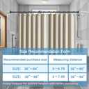 ZYRW Black Shower Curtain Rod 36-84 Inches (3-7ft) Non Rust Adjustable Shower Rod Spring Tension Non Slip No Drilling Stainless Steel Shower Rods for Bathroom Window