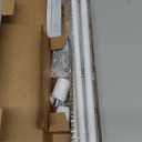 5/8” Diameter Curtain Rods 3060 Inch, for 3054 Inch Windows, Adjustable Splicing Black Curtain Rods for Windows with Brackets, Window Rod Long Small Curtains Rod, 2 Pack
