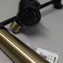 KRAUS Bolden Commercial Style 2-Function Single Handle Pull Down Kitchen Faucet in Spot-Free Antique Champagne Bronze/Matte Black, KPF-1610SFACBMB