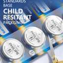 PHILIPS CR2450 3V Lithium Button Cell Battery, 10 Pack, 10 Year Shelf Life | Leak Proof, Child Resistant Packaging Works with Key Fob & Home Electronics
