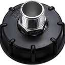 IBC Tank Tote Adapter, IBC Tote Tank Drain Adapter Fitting S60x6 Coarse Thread to Water Tote Hose Connector (Male Thread, 3/4") (0.75 Inch)