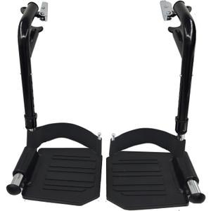 YZRYXHWL Wheelchair Elevating Leg RestsWheelchair Legrest AssemblyPadded Calf PadsUniversal Wheelchair Replacement PartsBlack1 Pair(Black)