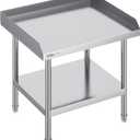 VEVOR Stainless Steel Equipment Grill Stand, 24 x 28 x 24 Inches Stainless Tables with Adjustable Storage Undershelf, Equipment Stand Grill Table for Hotel, Home, Restaurant Kitchen