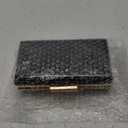 Women Evening Clutch Purses Patent Leather Clutches Formal Party Wedding Cocktail Prom Purse Handbags (Black)