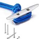 Boat Cleat Open Base Boat Cleat 6 inch, Dock Cleat All 316 Stainless Steel Boat Mooring Accessories, Include Installation Accessories Screws