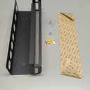 Hyber&Cara Wall Mounted Storage Holder Compatible with Dyson Airwrap Storage Stand Rack No Drill Storagefor Bathroom Shelf Organizer Curling Iron Attachments and Complete Styler Black