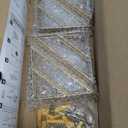 BAYKA Wall Shelves for Bedroom Decor, Floating Wall Shelf for Living Room Kitchen Storage, Mounted Rustic Wood Shelves for Kids Books, Christmas Decorations for Room (White and GoldSet of 4)