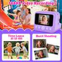 Kids Instant Print Camera, 30MP 1080P HD Digital Camera for Boys Girls with Color Pens & 32GB Card, Christmas Birthday Gifts Kids Toys for 3-12 Years Old (Purple)
