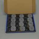 Ansible 24 Pcs Chair Leg Floor Protectors Square, Silicone Felt Furniture Leg Pads Caps Covers for Hardwood Floors (Fit:1-1/16" to 1-5/8") (Clear)