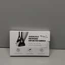 Airplane Foot Hammock, No Collapse Foot Rest for Plane Travel with Extended Adjustment Strap, Portable Desk Foot Hammock with Thickened Foam, Foot Sling Travel Essentials to Relax Your Feet (1 Pc Black)