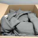 DOWNCOOL King Size Comforter Set -All Season Bedding Comforters Sets with 2 Pillow Cases -3 Pieces Bed Set Down Alternative King Bedding Set -Grey King Comforter Set(102"x90")