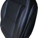 Black Driver Bottom Leather Cover Replacement for 2010-2014 E350 Leather w/Perforated Insert