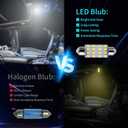 42 Pieces Interior Car Lights, Super Bright White Dome Map Tail Cab Lights Bulb Kit Set , DE3175 T10 31mm 41mm 194 LED Bulb for Your Trucks Width Lamp(White)