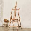 Large Wooden Easel for Painting: Artist H Frame Easel Stand with Upgrade Hardware- Hold Canvas up to 93" - Professional Art Easel for Adults