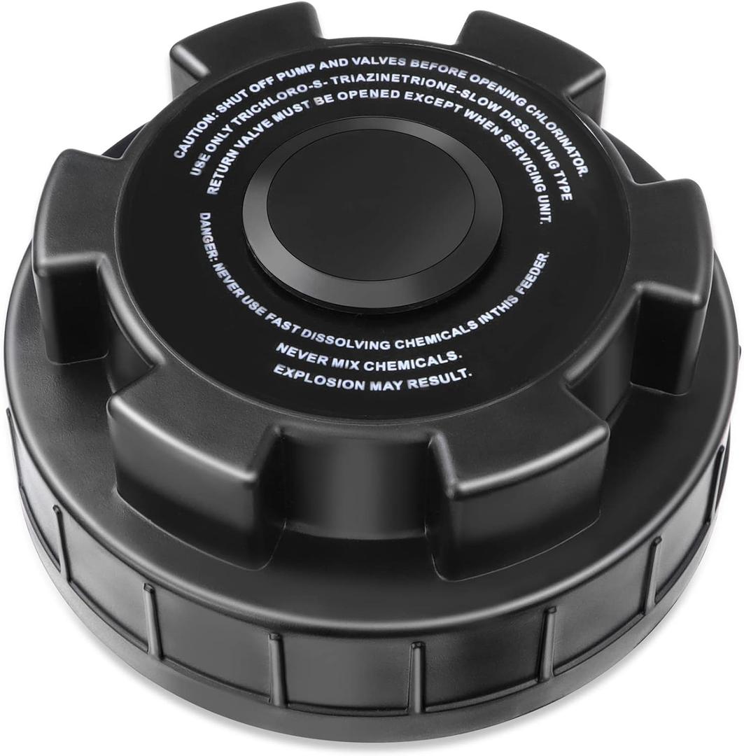 Chlorinator Cover Compatible with Hayward Cl200 CL220 Automatic Chlorinator Feeder, ABS Material, Long Service Life, with The Chlorinator to Ensure no Leakage, Easy to Install(Black)