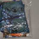 Hippie Costume for Men Women 60s and 70s colorful T-shirt sunglasses headband Peace necklace 4-piece theme party (Large)