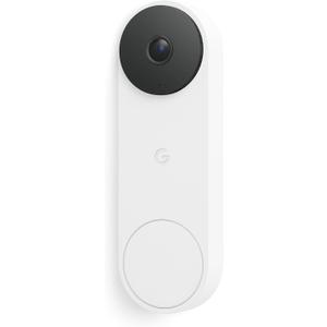 Google Nest Doorbell (Wired, 3rd Gen) - 2K Video and Gemini, Live View, Night Vision, 2-Way Audio - Works with Google Home - 2025 Model - Snow