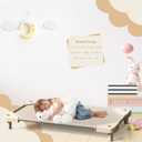 Daycare cots,Stackable Preschool Cot for Kids (Light Beige 2Pack), Standard