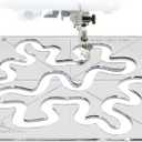 Free-Motion Quilting Templates  4mm Acrylic Meander Ruler for Domestic & Industrial Sewing Machines  Beginner Stencil for Easy Quilt Designs