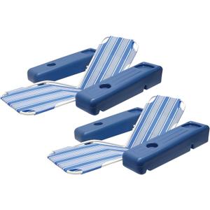 Poolmaster Caribbean Retro Floating Chaise Pool Lounge Chair for Adults, 2 Pack