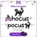 HOUSE OF PARTY Hocus Pocus Halloween Banner & Black Cat Balloon - Perfect Indoor Halloween Party Decoration with Witch & Black Cat Designs - Ideal for Mantle and Hocus Pocus Party Decorations, Pack Of 3