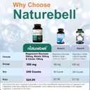 NatureBell Magnesium Complex for Women & Men 1,000mg Per Serving 240 Capsules Triple Magnesium Complex with Glycinate, Citrate & Malate Chelated & Purified NonGMO, Filler Free