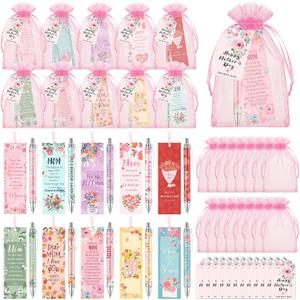 Eaasty 30 Sets Mother's Day Appreciation Gifts Set Mom Pen and Bookmark for Mothers Party Favors Cute Mom Ballpoint Pen Bulk Thank You Gift Ideas for Women Birthday Accessories Office Souvenirs