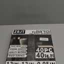 40-Pack Peel and Stick Floor Tiles Vinyl Floor 12 x 12 inch Self Adhesive Waterproof Glossy Flooring Planks DIY for Bathroom, Kitchen, Living Room, RV, Cover 40 Sq. Ft, Polish Light Grey Marble