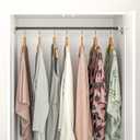 AIZESI Tension Curtain Rod for Windows 28 to 48 Inch No Drilling Adjustable Expandable Spring Loaded Curtain Rod, 7/8" Diameter Never Rust, Small Shower Rod for Bathroom, Doorway, Closet, Black