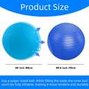 25'' Herding Ball for Dogs Horse with Cover | Dual Layered Herding Dog Jolly Ball for Australian Shepherds with Hand Pump | Herding Toys for Dog