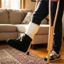 Cast Sock Cover for Foot, Adjustable Drawstring Cast Sock, Casts Cover for Foot Men and Women (Black)