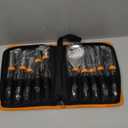 Pumpkin Carving Kit Tools Halloween, Professional Heavy Duty Carving Set, Stainless Steel Double-side Sculpting Tool Carving Kit for Halloween Decoration Jack-O-Lanterns, Gift for Halloween (Black)